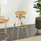 27" Gold Acrylic Bar Stool with Clear Acrylic Accents
